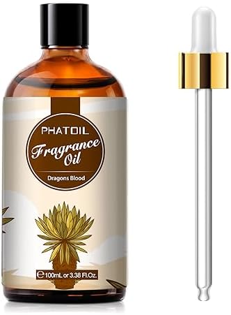 PHATOIL 3.38FL.OZ Dragons Blood Fragrance Oils for Aromatherapy, Essential Oils for Diffusers for Home, Perfect for Diffuser, DIY Candle and Soap Making, DIY Scented Products - 100ml