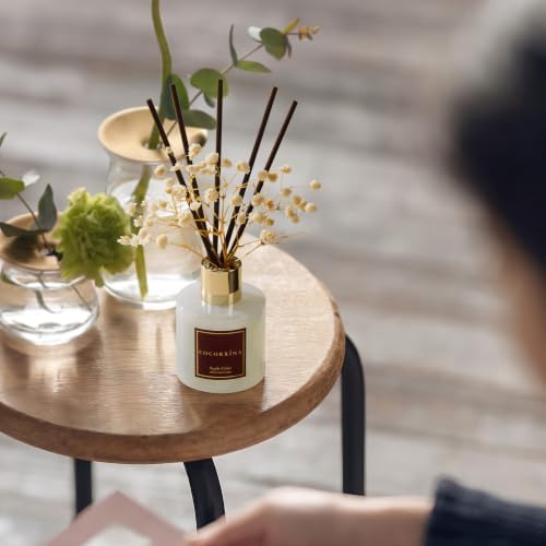 COCORRÍNA Reed Diffuser - Apple Cider 3.38 fl oz Reed Diffuser for Bedroom Bathroom Home Décor