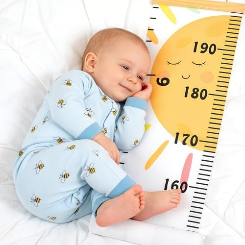 Growth Height Chart for Kids, Removable 79"x7.9" (Sunshine)