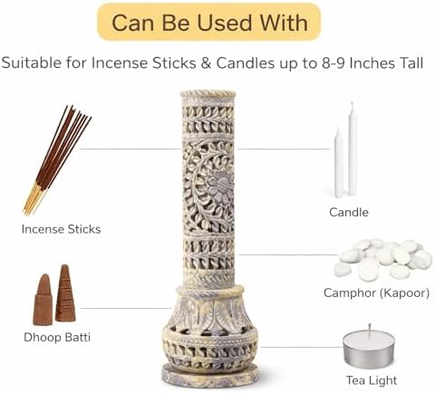 Carry Me Marble Soapstone Incense Stick Holder