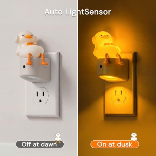 L LOHAS LED Plug in Night Light for Kids, Color Changing LED Night Light