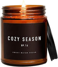 Sweet Water Decor Cozy Season Candle, Winter & Fall Scents, 9oz Glass Jar