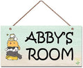 Personalized Signs Funny Cats Signs Cute Animal Sign For Boys Girls Bedroom Custom Name Sign Kids Room Baby Room Door Wall Decor for Pet Room Kitty Litter Cat house