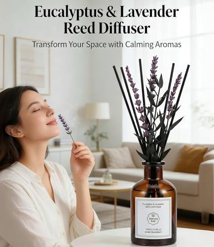 Eucalyptus & Lavender Reed Diffuser, 3.34 Fl Oz