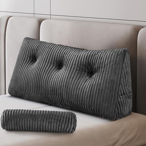 Z-hom Headboard Pillow, Wedge Backrest Cushion, Twin Size,ONE Roll Pillow