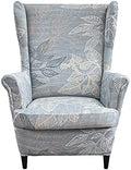 NILUOH Stretch Wingback Chair Slipcovers 2-Piece