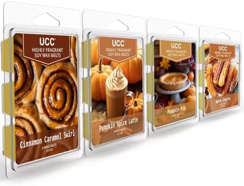 UCC Plant Based Natural Fall Wax Melts with Strong Scents
