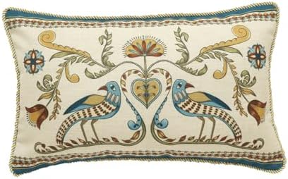 patdrea Designer French Vintage Rectangular Throw Pillow Cover,12"x20"