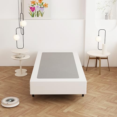 Twin Box Spring 9 Inch, Bed Base with Fabric Cover
