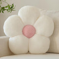 Zlgkjk Flower Pillows, Decorative Throw Pillow with Soft Plush for Couch Bed, Cute Daisy Pillow Cushion Home Decor Floral Throw Pillow (White, 19.6 Inches)
