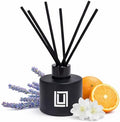 Lulu Candles | Reed Diffuser Set | Bali Blue | 6 Reed Sticks | Scent Diffuser for Bedroom Bathroom Living Room & Office (4.2 FL Oz.)