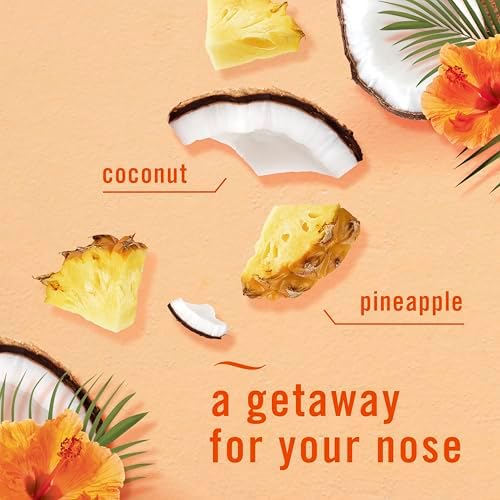Febreze Plug Scent Booster Starter Kit, Black, Oil Diffuser, Air Freshener Plug in, Continuous Scent Device + 2 Hawaiian Aloha Refill