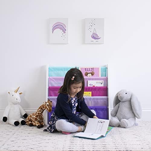 Humble Crew Kids Bookshelf, Montessori Front Facing Toddler Bookcase 4 Tier