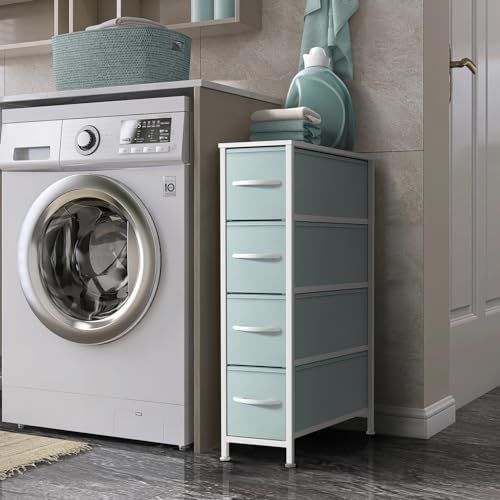 Sorbus 4-Drawer Narrow Dresser for Bedroom (Aqua)