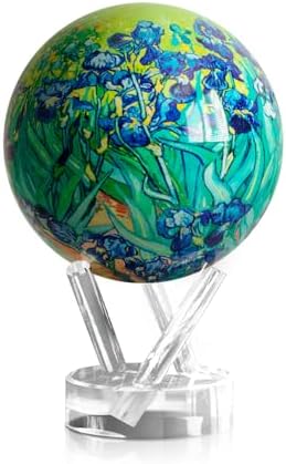 MOVA Self Rotating Globe, Van Gogh Irises Classic (4.5")