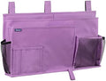 Surblue Caddy Hanging Organizer Bedside Storage Bag for Bunk and Hospital Beds, Purple, L
