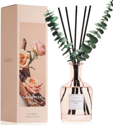 COCORRÍNA Sandalwood Rose Reed Diffuser, 6.76 oz