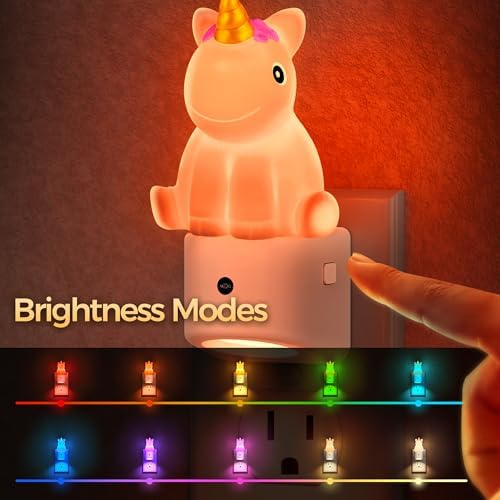 DORESshop Night Light for Kids,3D Cute Kids Night Light with Light Sensor