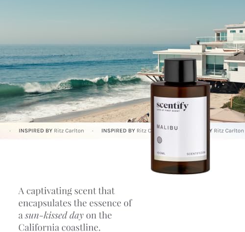 Scentify Malibu Aroma Oil Refill for Diffusers, 100ml / 3.38 fl oz