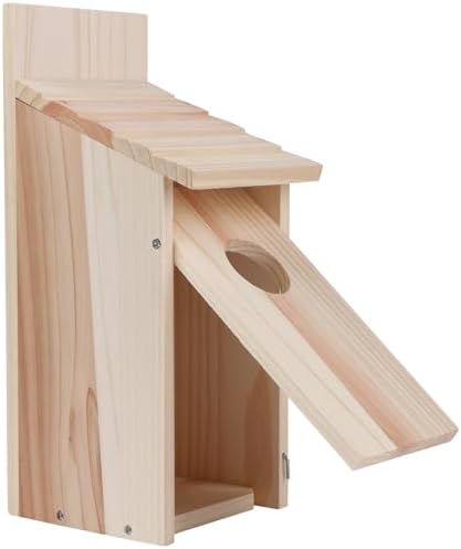 Wren Bird Houses for Outside,Cedar Swallow Wren Hummingbird Houses,DIY,1Pcs