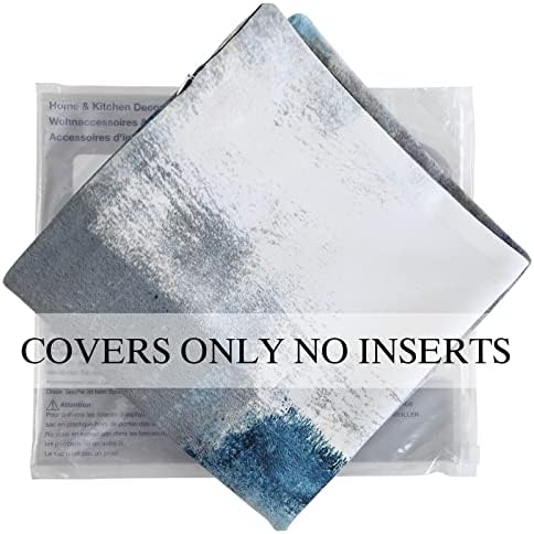 Throw Pillow Covers for Couch, 26x26 Inch, Set of 2, Grey Blue