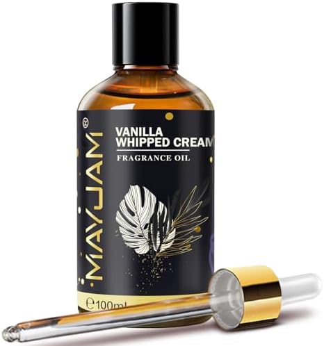 MAYJAM Vanilla Whipped Cream Fragrance Oil for Diffusers, 100ML/3.38FL.OZ