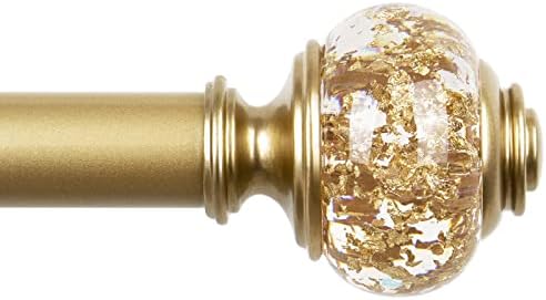 USFOOK Replacement Finials for Curtain Rods (1 or 7/8 Inch), Luxury Gold