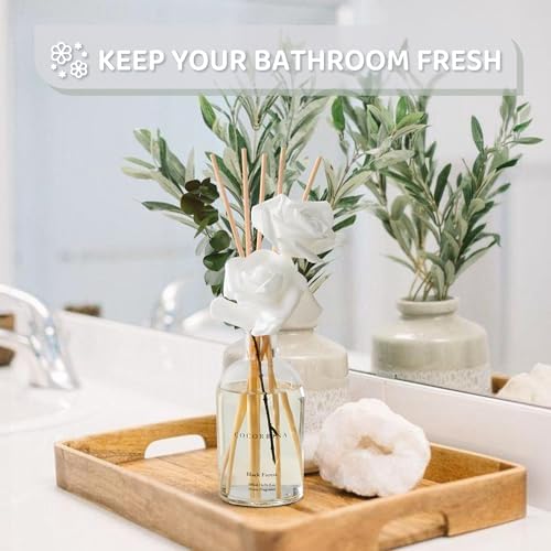 COCORRÍNA Reed Diffuser Black Forest 6.76 fl oz Home Bathroom Fragrance