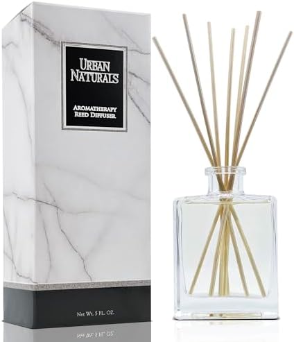 Urban Naturals Reed Diffuser Set, Lemon Verbena - Bathroom Shelf Décor