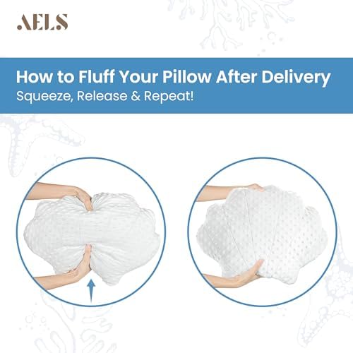 AELS Coastal Throw Pillows Set of 3, Starfish Shell Seahorse Pillows, Beach Ocean Nautical Themed Smooth Soft Minky Decorative Throw Pillows, Cute Pillow for Couch Sofa Bed Living Room Bedroom, White