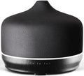 Porseme 500ml Glass Essential Oil Diffuser Aromatherapy Ultrasonic Cool Mist Humidifier 15-21 Running Hours Waterless Auto-Off Air Diffusers for Sleeping Yoga Working Spa(Black Ceramic)