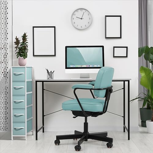Sorbus 5-Drawer Narrow Dresser for Bedroom (Aqua)