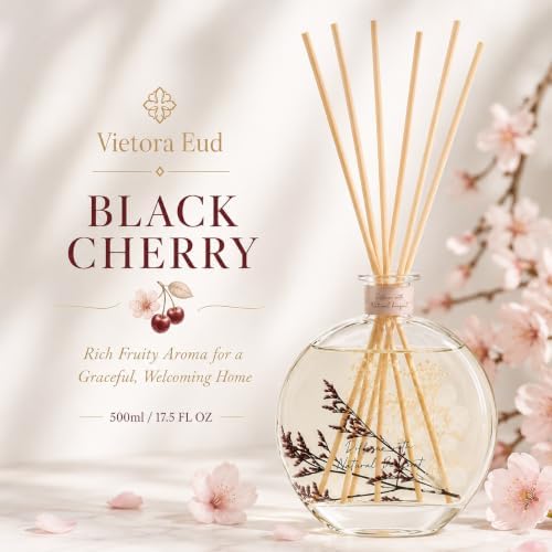 Black Cherry Reed Diffuser, 3.34 Fl Oz