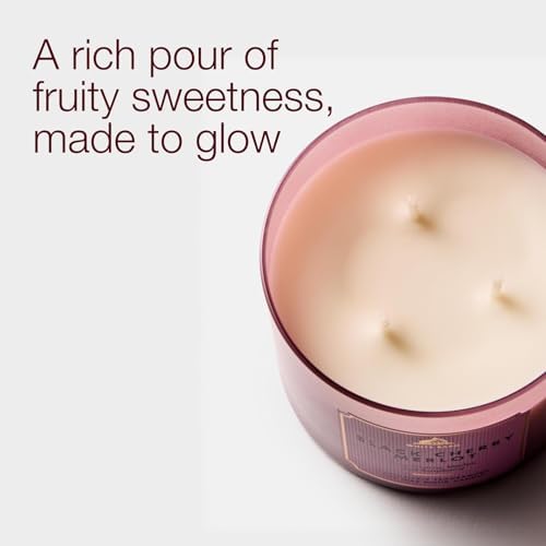 Bath & Body Works 3-Wick Candle, Black Cherry Merlot, Soy Wax Blend, 2 Pack