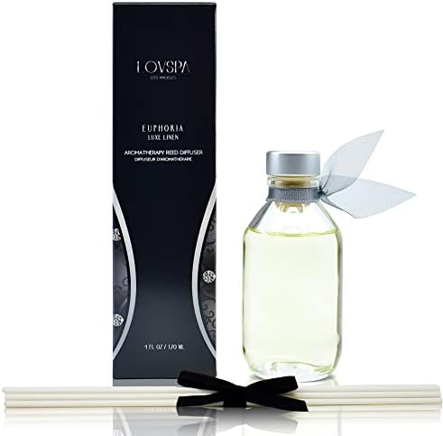 Reed Diffuser Set - Euphoria Luxe Linen Scented Diffuser with Sticks