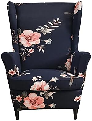 NILUOH Wingback Chair Covers 2-Piece, Armchair Slipcovers for Living Room