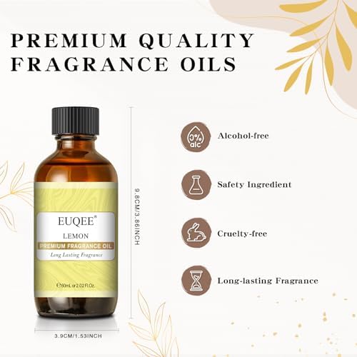 EUQEE Lemon Fragrance Oil for Soap Making, Spray 2.02 Fl oz/ 60ML