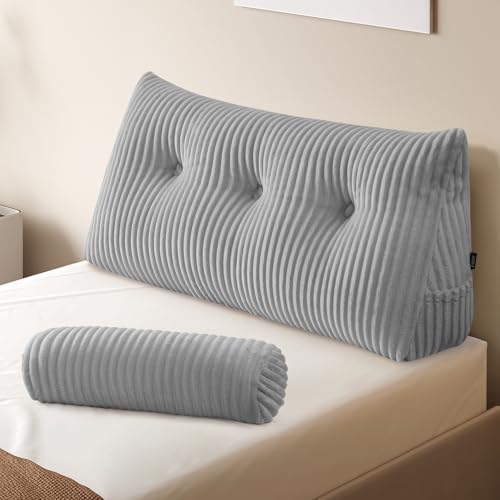 Z-hom Headboard Pillow, Wedge Backrest Cushion, Twin Size,ONE Roll Pillow