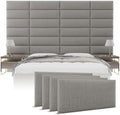 Vänt Wall Mounted Headboard Panels, Queen/Full, Weave Moondust Grey