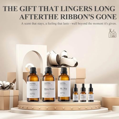 Hotel Diffuser Oil Collection Fragrance Oil Waterless Essential Oils Home Luxury Aroma & for Ultrasonic and Waterless Diffusers and Crafting - 10ml, 0.34 fl oz