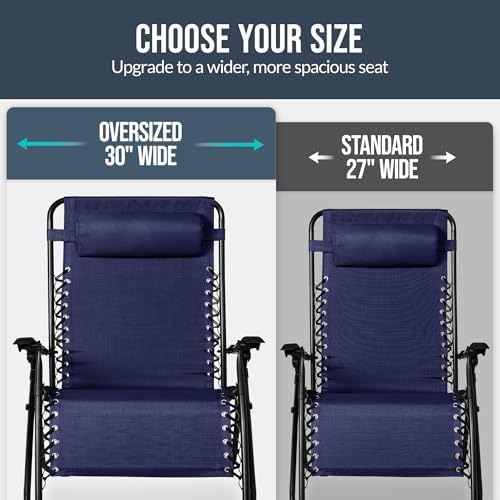 Best Choice Products Set of 2 Extra Wide Zero Gravity Chair Recliner
