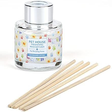 Sunwashed Cotton Home Freshening Reed Diffuser Set Pet House