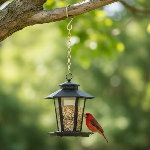 EBOOT 2 Pcs Hanging Chain for Bird Feeders Planters,35 Inch,Gold