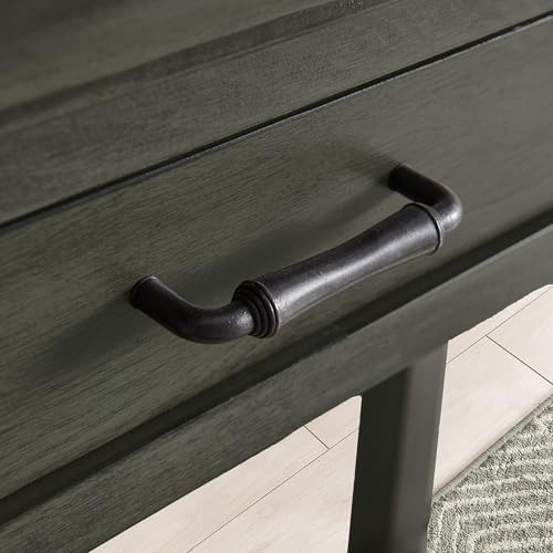 Leick Home Topol Console Table, 30", Smoke Gray