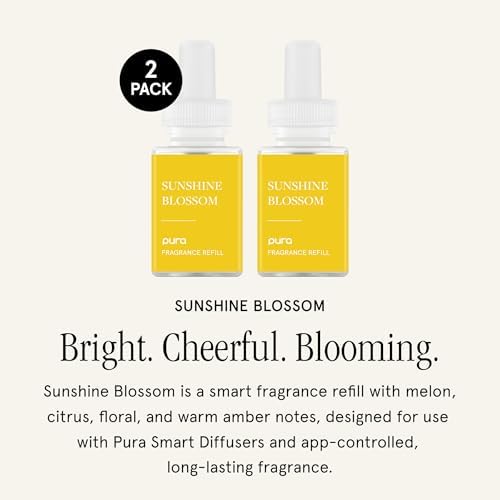 Pura Home Diffuser Refill, 2 Pack, Sunshine Blossom