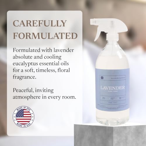 Hillhouse Naturals - Linen Spray - Made in the USA - Lavender Scent - 1 L