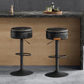 VASAGLE 360° Swivel Bar Stools Set of 2, Height Adjustable, with Storage