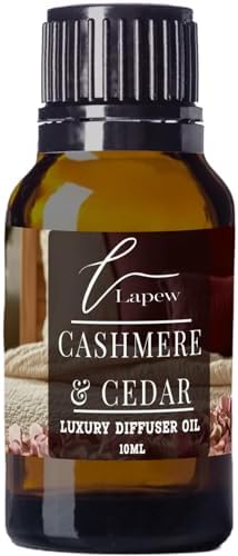 Lapew Cashmere & Cedar Waterless Diffuser Oil | Fragrance Oil for Nebulizer & Cold Air Diffusers | Scented Home Oil | 0.34 fl oz