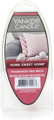 Yankee Candle Home Sweet Home Wax Melts Ideal for Use in All Wax Warmers Perfect for DIY Candle Making,6 Count (Pack of 36)