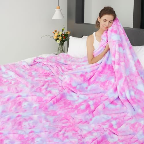 MUGD Soft Blankets Fuzzy Twin Bed Fleece Blanket Kids Warm Throw Blanket for Bed